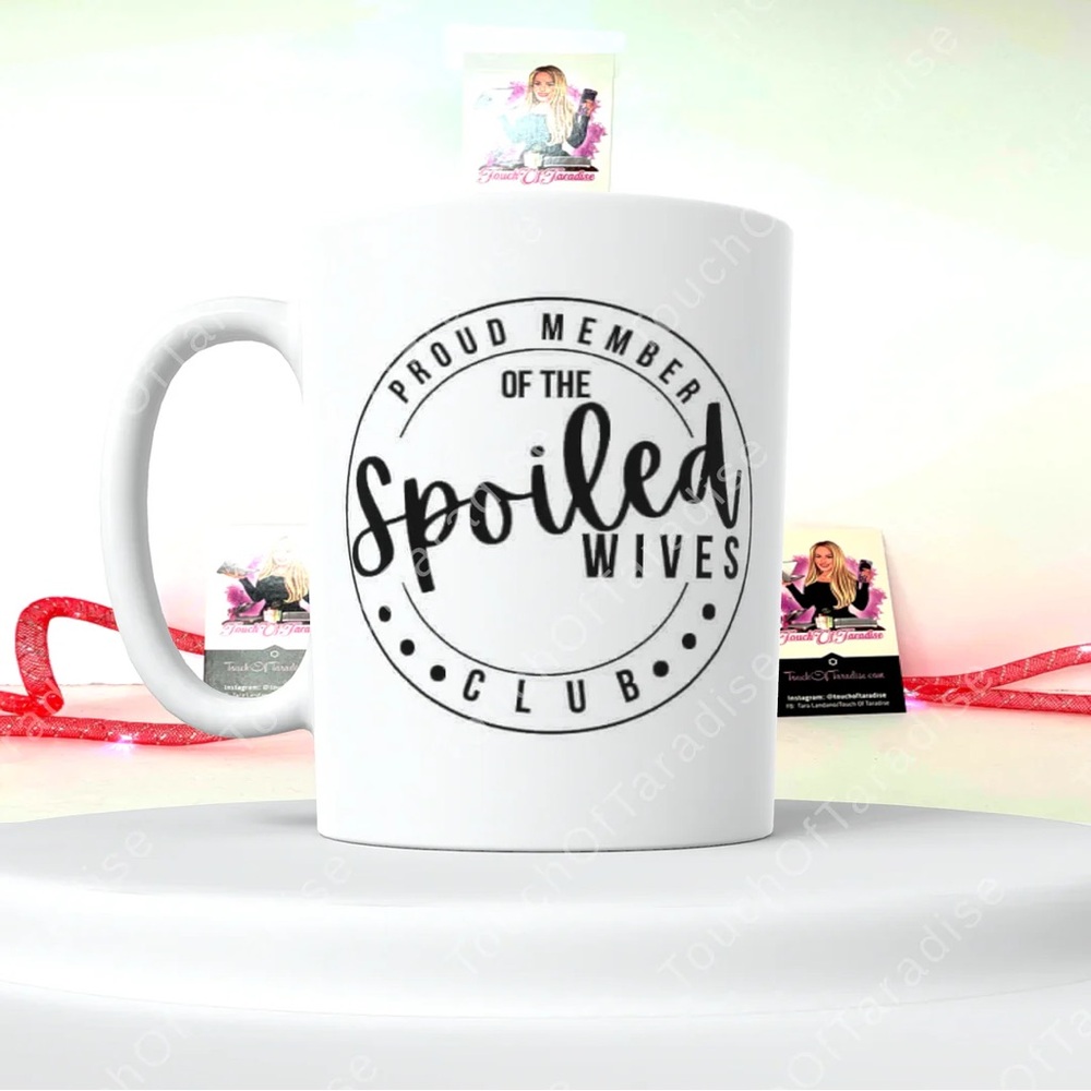 White Spoiled Wives Club Mug